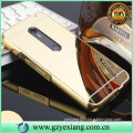 aluminum metal bumper case for moto x style plated mirror back cover